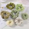 7/21 Pcs/Set Women Hair Scrunchies Set Plush Solid Hair Band for Girls Ponytail Holder Rubber Bands Hair Ties Hair Accessories