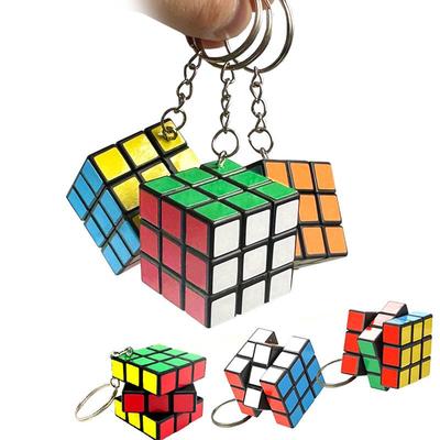 Children's 3x3x3 Rubik's Cube Keychain - Beginner's Early Education Toy