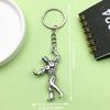 Creative Sports Keychain: PVC Rubber Football, Tennis, Basketball, Rugby Pendant - Small Gift