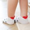 5 Paare/Los 0-12J Süße Reizende Kurze Babysocken Kinder Socke Rotes Herz Mädchen Baumwolle Netz Süße Neugeborene Junge Kleinkind Weiße Socke