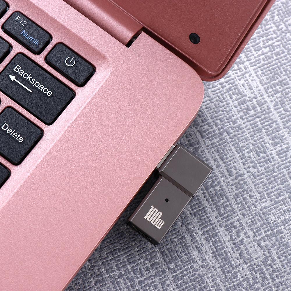 100W USB PD Adapter Laptop DC Power Adapter Type C Female to Square PD Plug USB C to PD Converter