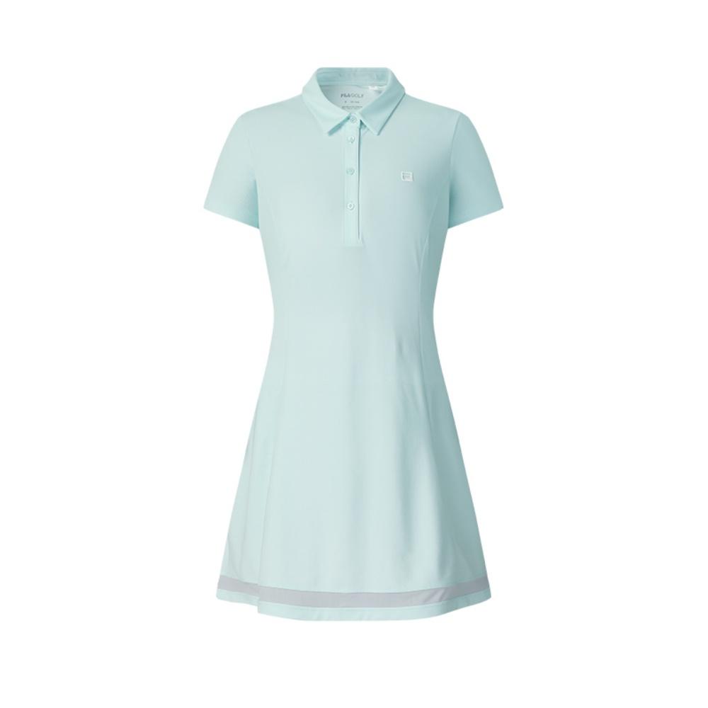 Fila Golf Series Casual Fashion Versatile Short Sleeve Dress Women Dresses Light-Mint-Green A11W525322F-TQ