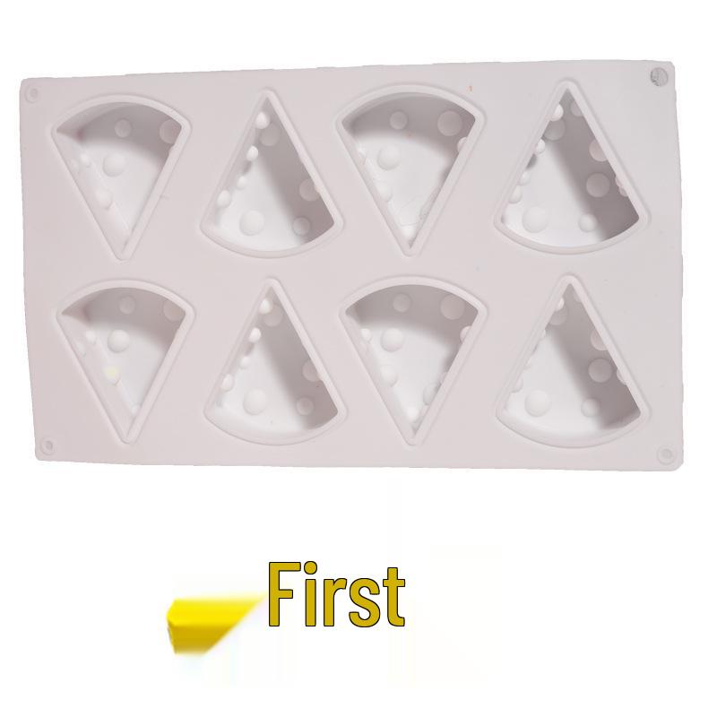 8-Cavity Silicone Cheesecake Mousse Mold - High Temp Resistant