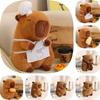 Toy Capybara Plush Animal Doll Shoulder Bag Chef Costume Children Holiday Gift