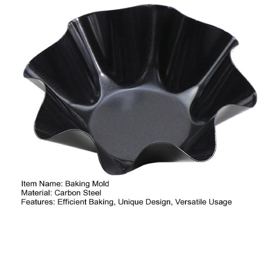 Tortilla Pan Set Tortilla Shell Pans Nonstick Carbon Steel Taco Salad Bowl Makers Flower-shaped Cake Mold