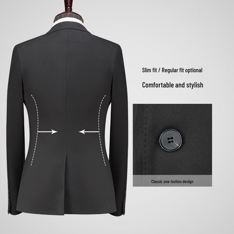 SHANSHAN Men's Notch Lapel Business Suit Set