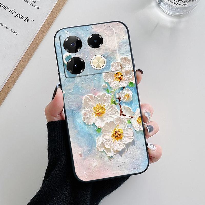 For Infinix Note 40 Pro Case Luxury Painted Back Cover Silicone Soft TPU Phone Case For Infinix Note40 Pro Plus 4G 5G Fundas