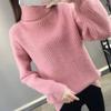 Sweater Women Thick Turtleneck Jumper Loose Pullover Knit Bottoming Shirt Feminina Pull Long Simple Basic Autumn and Winter