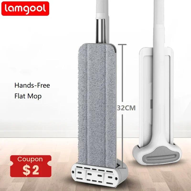 

Lamgool Squeeze Mop Magic Flat Hands Free Washing Ленивые швабры для уборки пола в доме Бытовые чистящие средства со сменными насадками