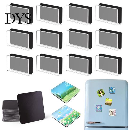Handgemachter Magnet Bastelset 5/6/8/10/15/20/24 Sets DIY Acryl Kühlschrank-Kit, Quadratische Kühlschrank-Projekte mit Kleberückseite, Klares Bild Foto