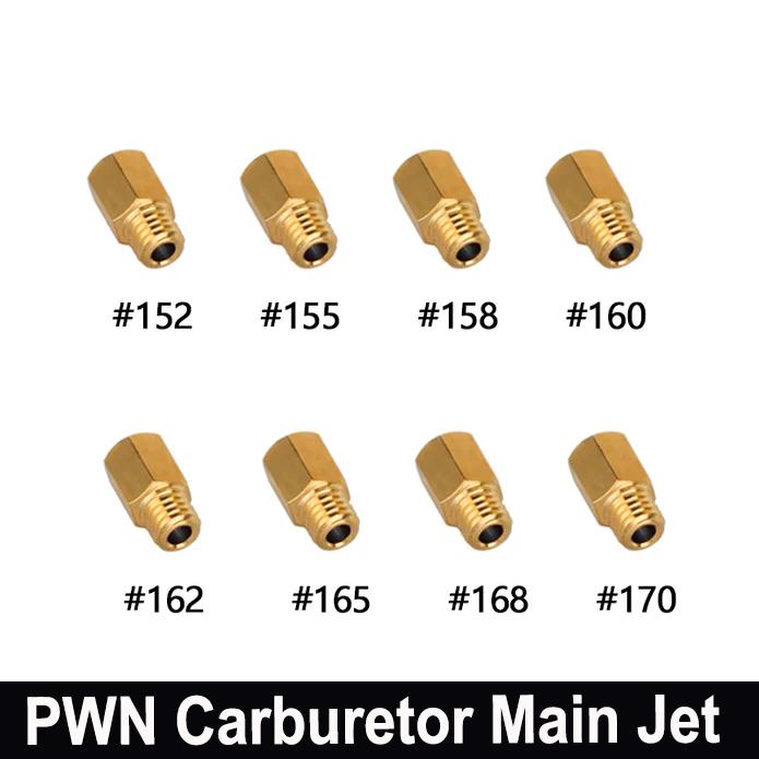 NIBBI 10pcs Motorcycle Carburetor Pilot Jets For PWN Carburetor Main Jets Vice Injector Nozzle Set PWN Main Jet2