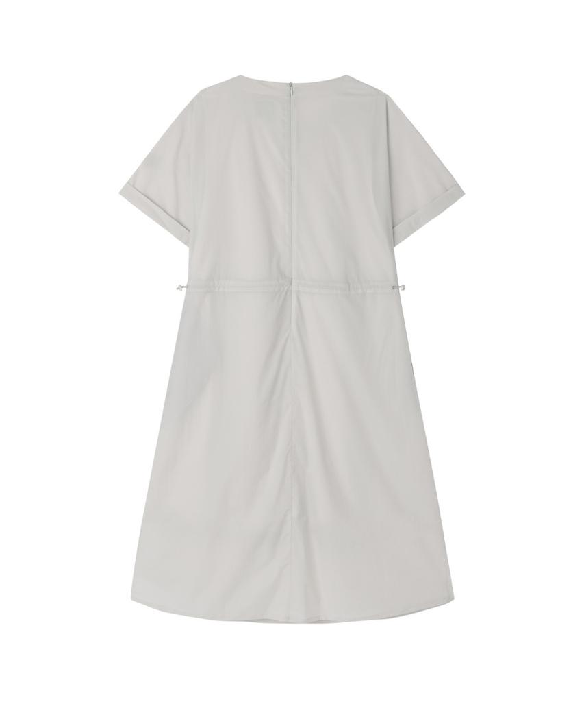 BROMPTON LONDON W Crease Dress - L/Grey (P262Wop183)