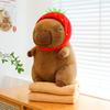 Tortoise Plush Capybara Stuffed Animal Travelfriendly With 2in1 Pillow Blanket