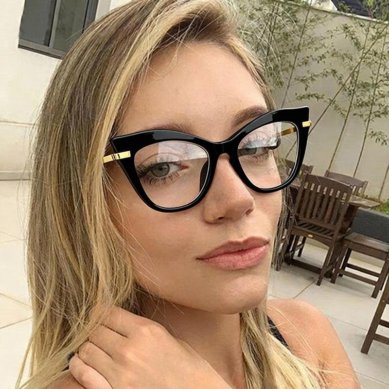 Anti Blue Light Optical Cat Eye Glasses Women 2026 Luxury Brand Designer Myopia Customize Prescription Reading Eye Glasses Frame