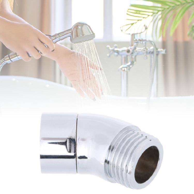 Handheld Shower Arm Angle Adapter 135 Degrees Shower Head Elbow Adapter for Wall Mounted Shower or Hand Shower