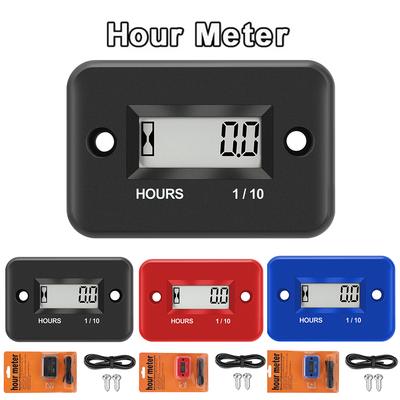 Motosiklet Parçaları Göstergeler Motor Zamanlayıcı Çalışma Saati Sayacı Su Geçirmez LCD Ekran Dijital Saat ATV Tekne Moto aletleri için Gösterge