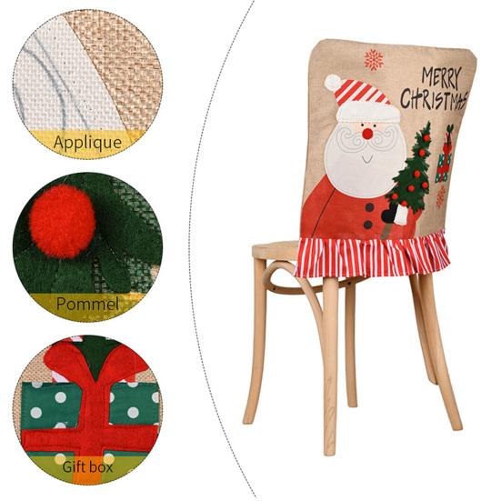 Buy Creative Cartoon Antipilling Snowman Chair Cover Xmas Party Decor