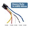 20-Pack - Compatible with  Style 12V DC 5-PIN SPDT Interlocking Relay Socket Harness Base with Wires