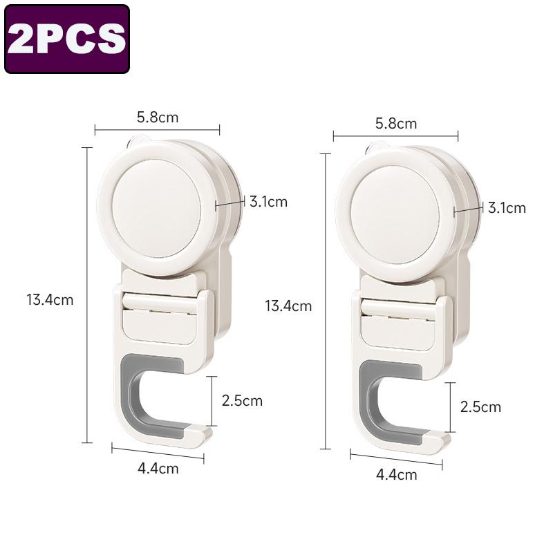 Suction Cup Mop Clip Wall Mount Mop Broom Brush Storage Rack Clamp Waterproof Kitchen Bathroom Organizer Shelf Holder Accessorie