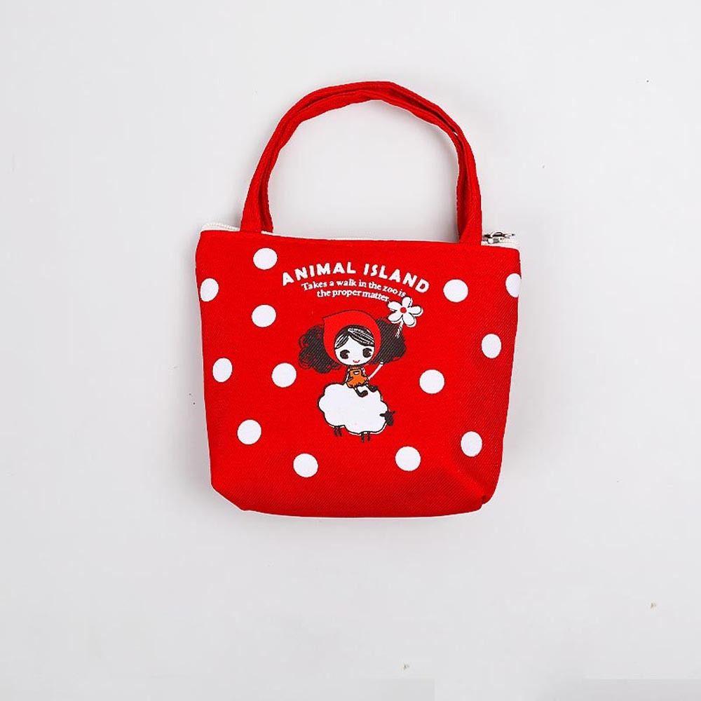 Bag Data Line Storage Bag Cartoon Coin Purse Bear Lipstick Cosmetic Bag Mini Canvas Handbag