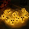 Cross Border LED Skull Light String Halloween Decorative Colorful Lights Ghost Festival Dance Party Decoration String Lights