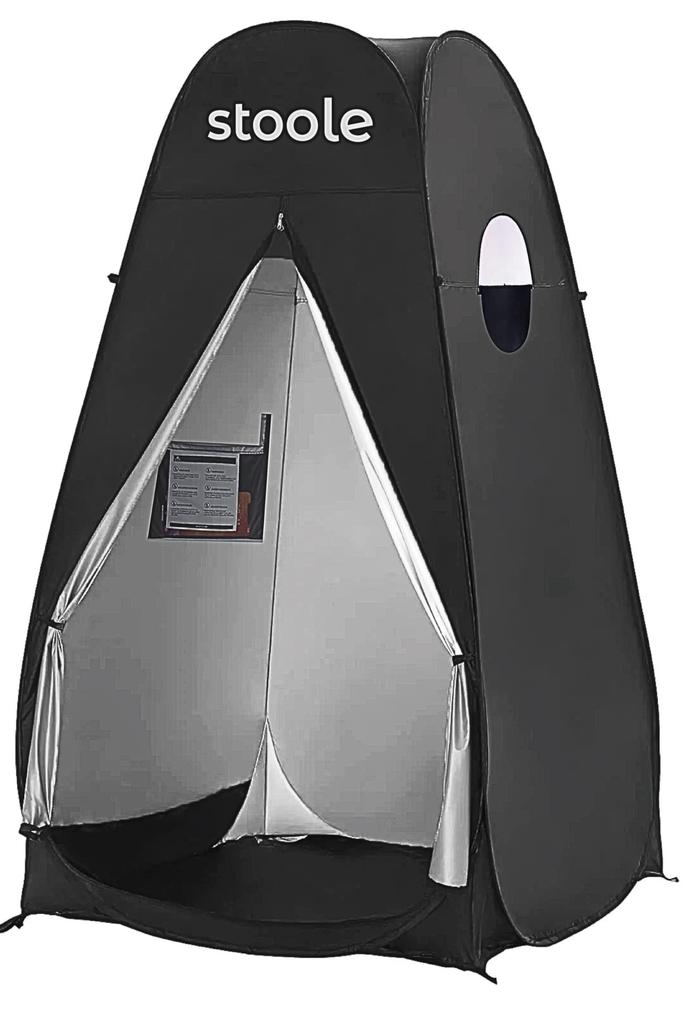 Tent with Portable Emergency and Zipper that Cannot be Opened from the Perfect for Changing and Camping Stoole® 1-Person Toilet, Preparedness,