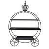 3 Tier Cupcake Stand Holder Iron Dessert Table Display Stand for Wedding Afternoon Tea Donuts Cookies Fruit Black