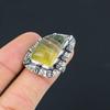 Sterling Silver Multi Fluorite Stone Anniversary Art Deco Statement Ring Size 7