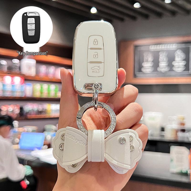 Compatible Key Cover for Beijing Hyundai Sonata 8, Old ix35/Langdong Models