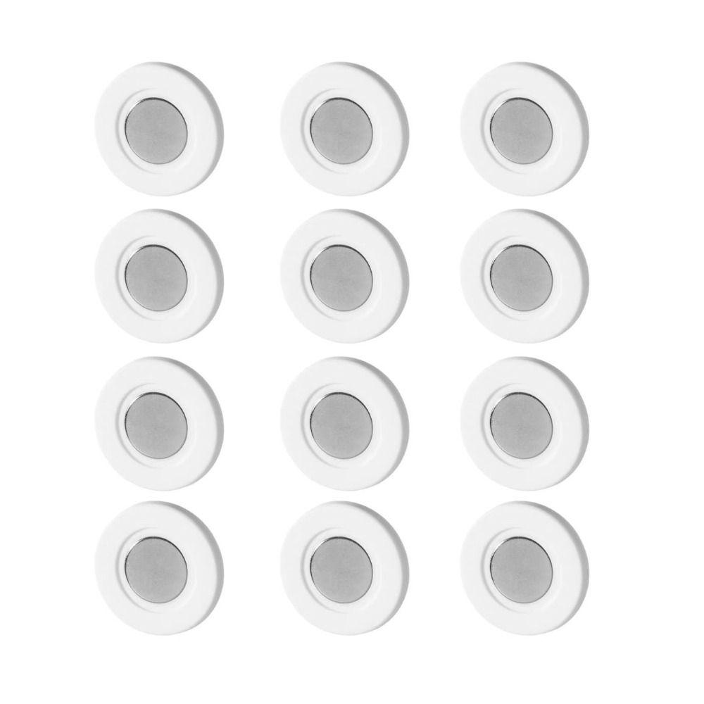 12pcs Self Adhesive Magnetic Remote Control Rack No Hole Punching Dopamine Refrigerator Storage Rack Stable Decorative