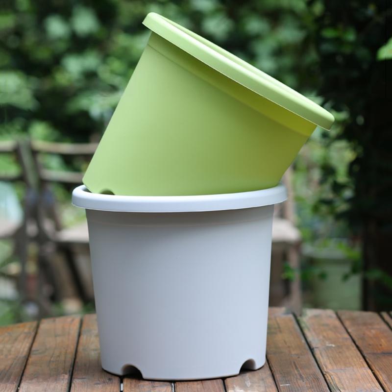 Thickened Plastic Flowerpot Plant Pot for Flowers Shrubs Succulents Breathable Root Control Flower Pot Garden Decorations