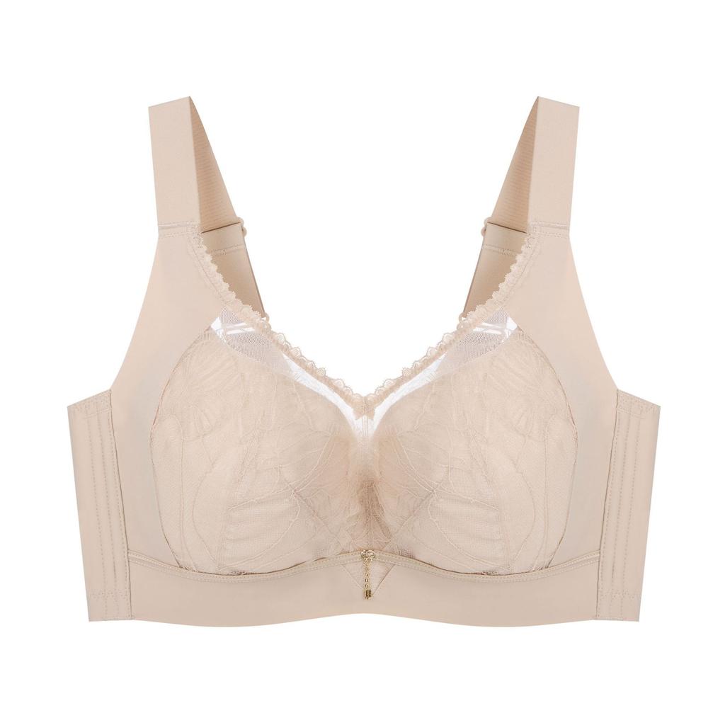 Large-sized Women's Latex Bra Gathering and Adjusting Side-retraction Accessory Bra Push Up Bra