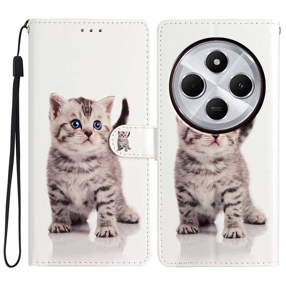 For Xiaomi Redmi A4 5G Wallet Case PU Leather Pattern Printing Stand Phone Cover with Strap