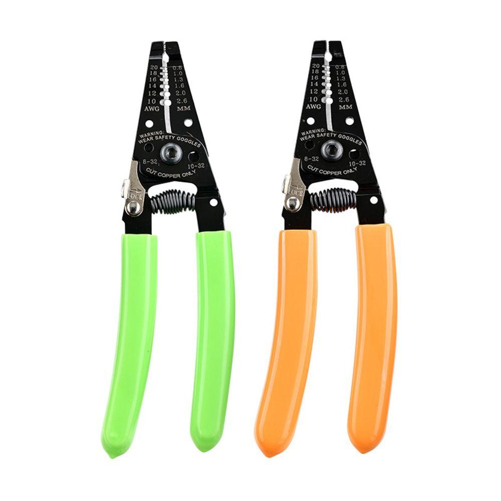 

10-20 AWG одножильные и многожильные провода Клещи для зачистки проводов Профессиональные клещи для обжима кабеля Многожильные провода оранжевый