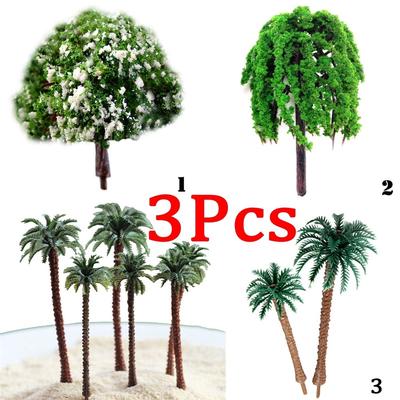 Miniature Fairytale Garden Miniature Landscape Accessory In Modern Park of Simulated Coconut Tree