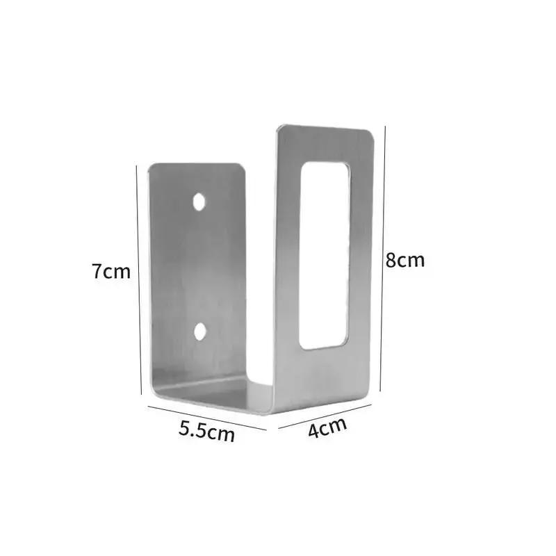 2Pcs Tainless Steel Kitchen Organizer Cutting Board Storage Racks Cover Lid Rack Space Saving Wall Mounted Pot Lid Holder Home