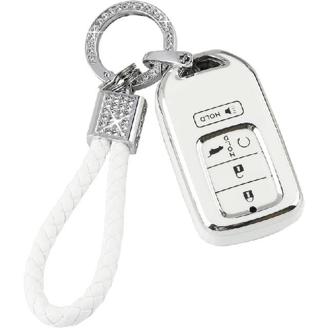 PIFOOG Key Fob Cover For Cadillac SRX CTS CT6 XTS XT5 XT6 XT4 ATS Accessories TPU 5 Button Keys Case Shell Protecor Glitter Car Keychain Girly Women