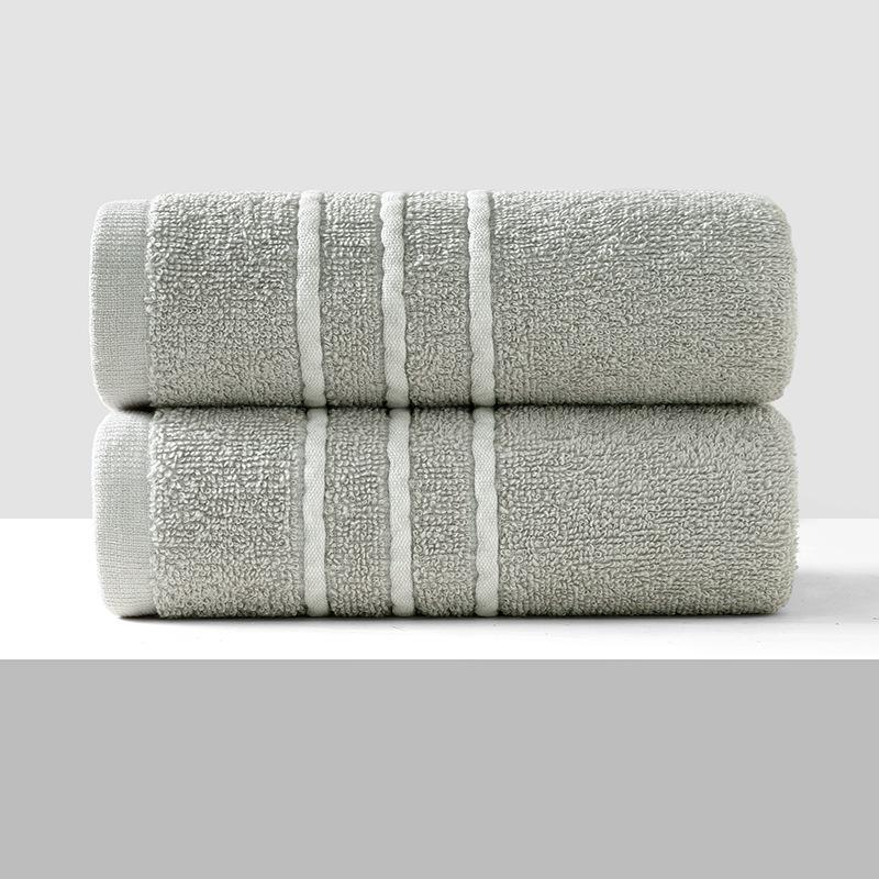 Soft, Absorbent Polyester-Cotton Towels - Thickened for Household Use, Face Wash, and Gifts