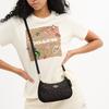 Coach Teri 20 Classic Monogram Zip Closure Synthetic Leather Handheld Crossbody Shoulder Bag Small Women Bags Black CW323-IMXAQ