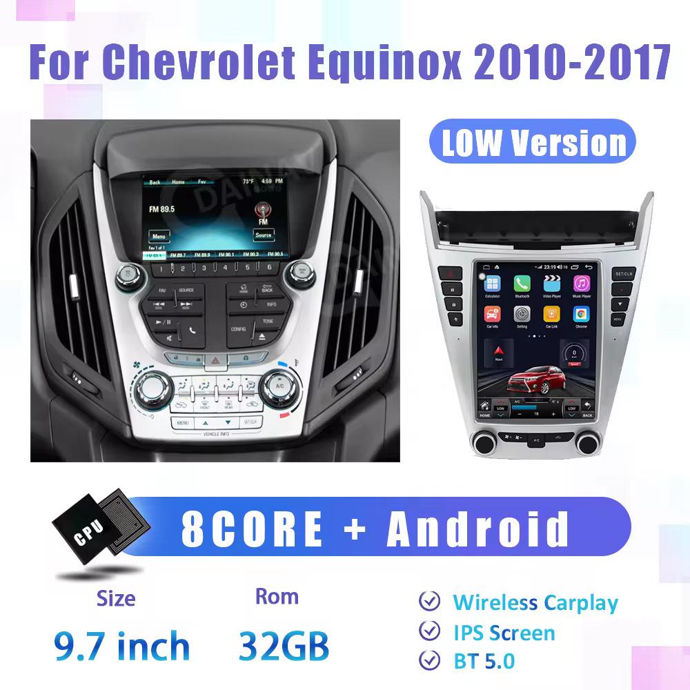 

GMC Chevy Equinox 2010-2017 9.7 Android Navigation Vertical Screen System