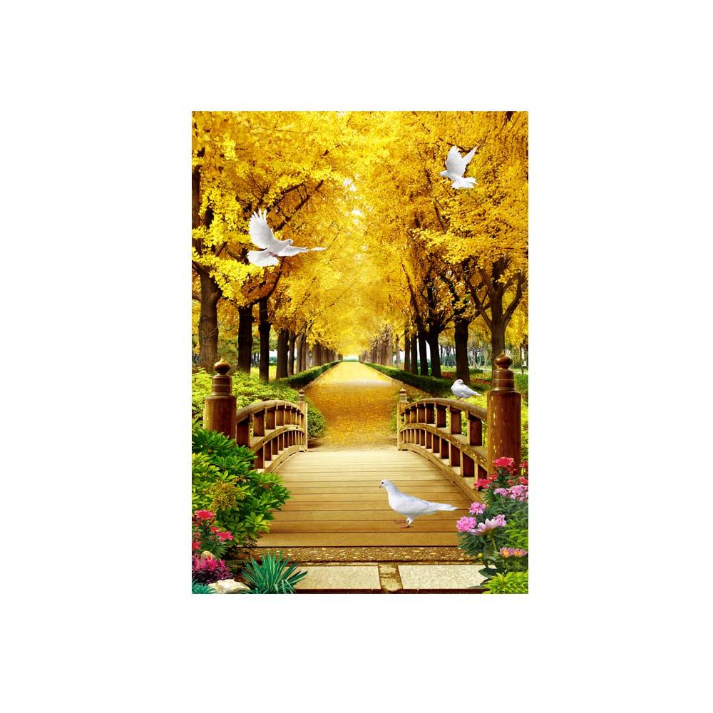 Autumn Forest Posters and Prints Canvas Painting Nature Landscape Modern Wall Art Pictures for Living Room Home Decor No Frame