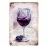 Vintage Grape Metal Wall Art Sign Bar Decor