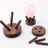 Wood Baseball Holder Decorative Shelf Crystal Ball Holder For Sports Memorabilias Display Living Room Bedroom Decors