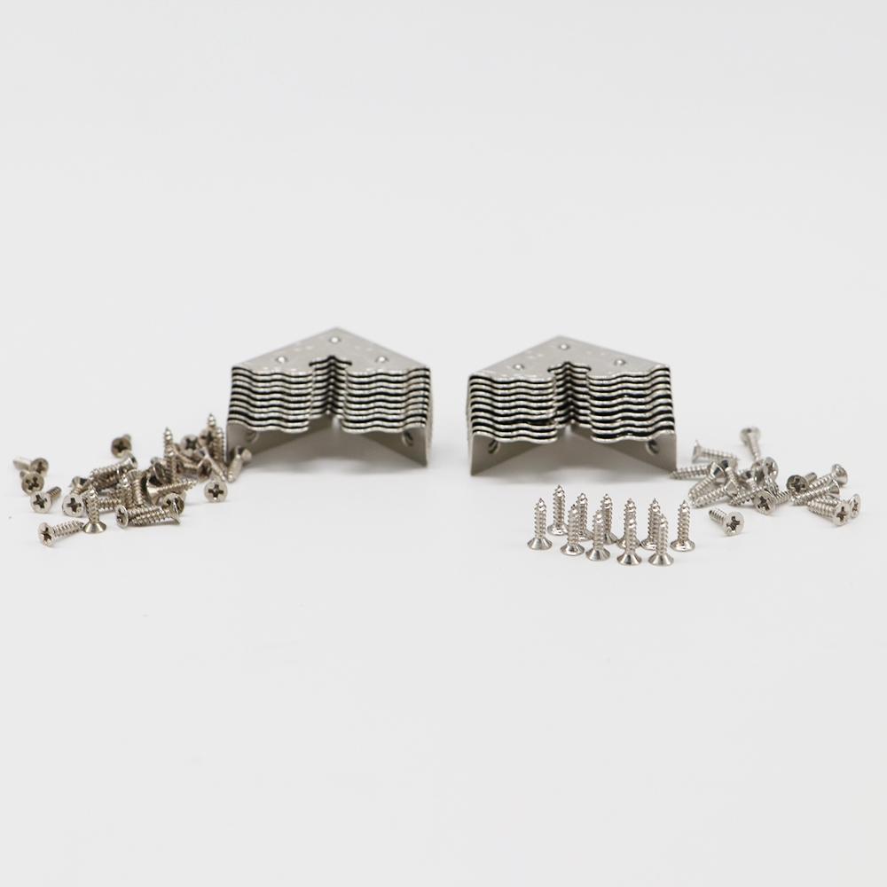 Jewelry Box Wooden Case Metal Crafts Corner Brackets for Furniture Corner Protector Corner Foot