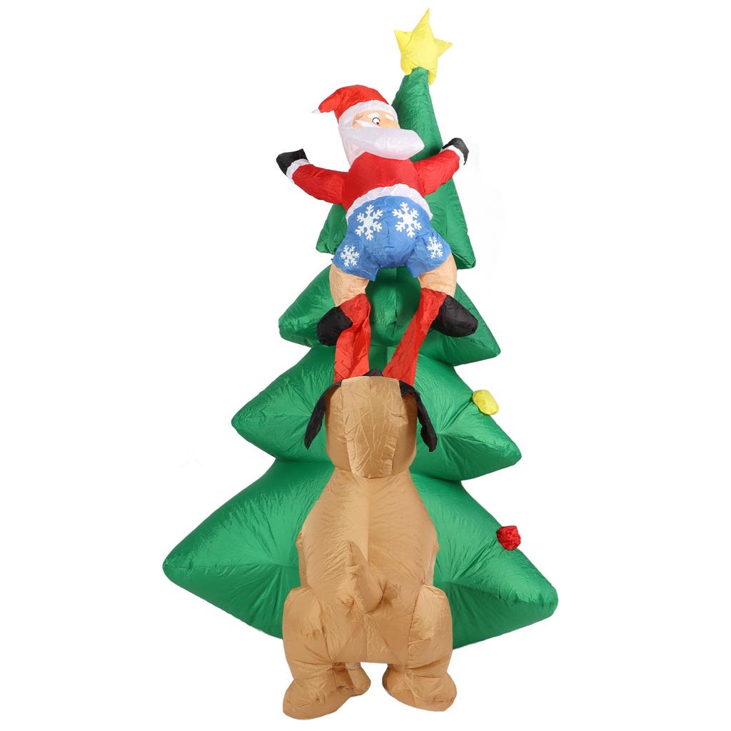 Dog Bite Old Man"s Christmas Tree LED Growing Inflatable Christmas Tree for Outdoor Grden Yard EU