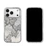 Acryl-Rückseite TPU-Stoßfänger für iPhone 14 18 Pro Max 12 17 Pro Air 11 13 XR 15 XS Max 16 Plus Schwarzes Schmetterlings-Thema hone Hülle Stoßfeste Abdeckung