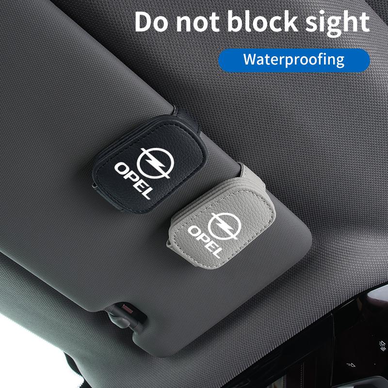 Bil solglasögonhållare Solskydd Glasögonklämma Interiörtillbehör För Opel Corsa Astra Insignia Vectra Zafira Meriva Mokka