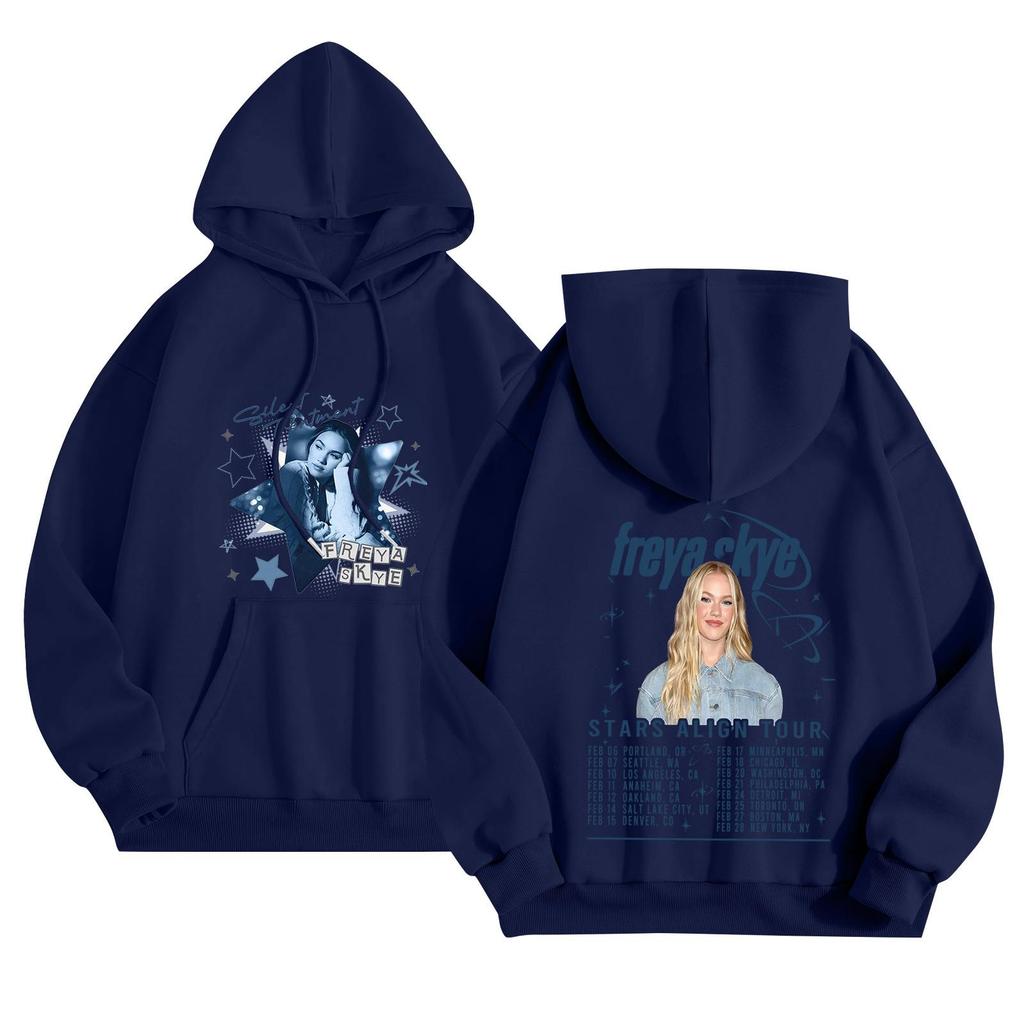 Unisex Fashion Lightweight Long Sleeve Pullover With Pockets Printed Hoodie