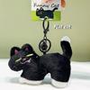 Soft Naughty Cat Pendant Black Cat Car Key Ring Portable Stuffed Doll Keychain  Birthday