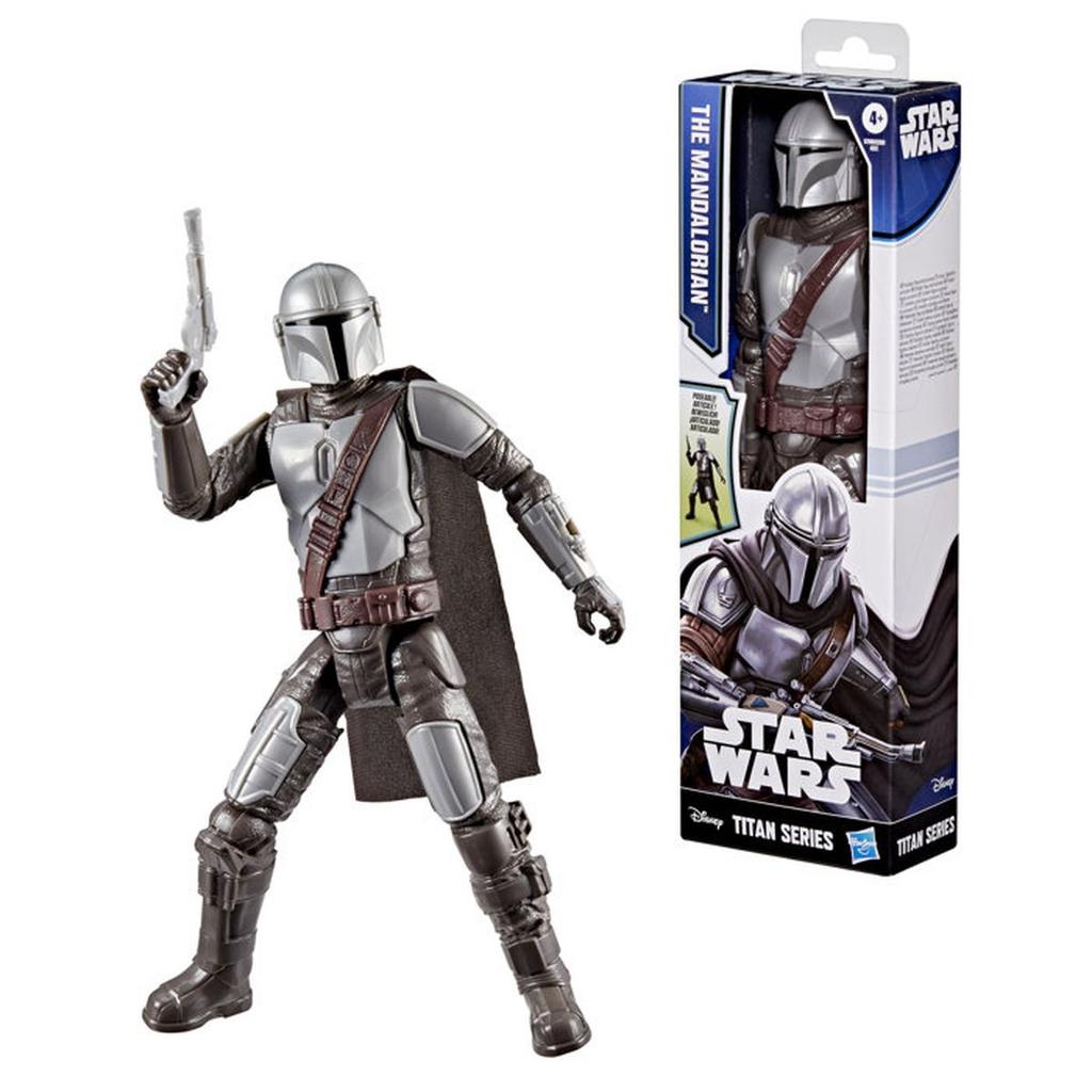 Figurine Le Mandalorien 30 cm, Titan Series, jouets de super-héros pour enfants, Star Wars, des 4 ans